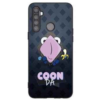 Picasee silikonový černý obal pro Realme 6i - COONDA chlupatka - tmavá