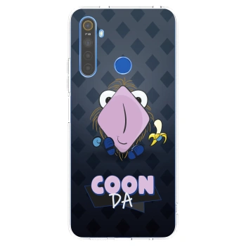 Picasee silikonový průhledný obal pro Realme 5 - COONDA chlupatka - tmavá