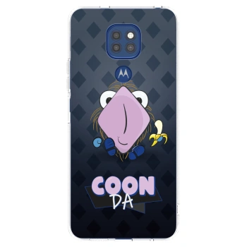 Picasee silikonový průhledný obal pro Motorola Moto G9 Play - COONDA chlupatka - tmavá