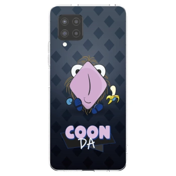 Picasee silikonový průhledný obal pro Samsung Galaxy A42 A426B - COONDA chlupatka - tmavá