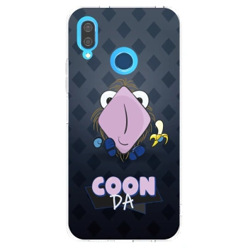 Picasee silikonový průhledný obal pro Huawei P20 Lite - COONDA chlupatka - tmavá