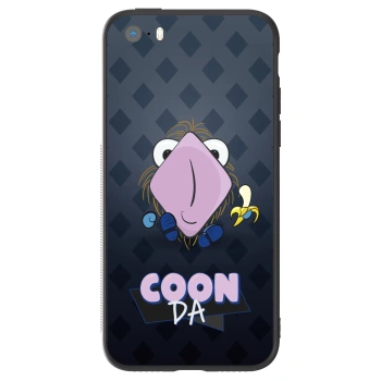 Obal pro Apple iPhone 5/5S/SE - COONDA chlupatka - tmavá