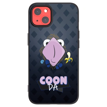 Picasee silikonový černý obal pro Apple iPhone 13 - COONDA chlupatka - tmavá