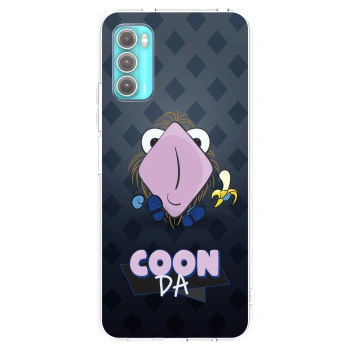 Picasee silikonový průhledný obal pro Motorola Moto G60 - COONDA chlupatka - tmavá