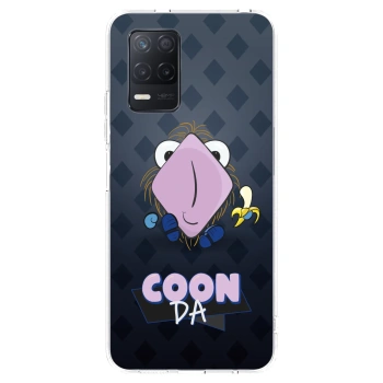 Picasee silikonový průhledný obal pro Realme 8 5G - COONDA chlupatka - tmavá