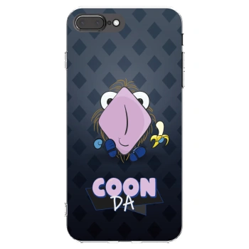 Picasee silikonový průhledný obal pro Apple iPhone 7 Plus - COONDA chlupatka - tmavá