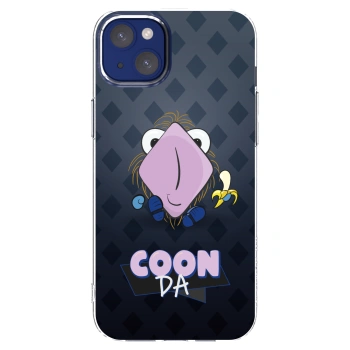 Picasee silikonový průhledný obal pro Apple iPhone 14 Plus - COONDA chlupatka - tmavá