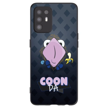 Picasee silikonový černý obal pro OPPO A94 5G - COONDA chlupatka - tmavá