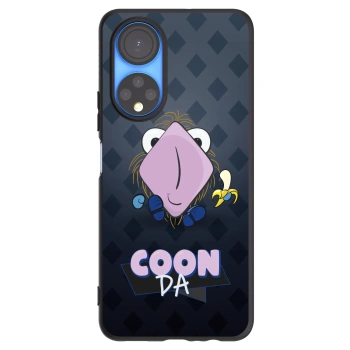 Picasee silikonový černý obal pro Honor X7 - COONDA chlupatka - tmavá