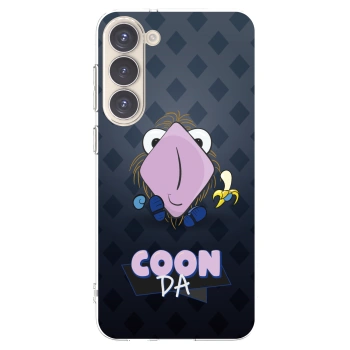 Picasee silikonový průhledný obal pro Samsung Galaxy S23+ 5G - COONDA chlupatka - tmavá