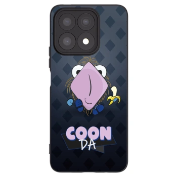 Picasee silikonový černý obal pro Honor X8a - COONDA chlupatka - tmavá