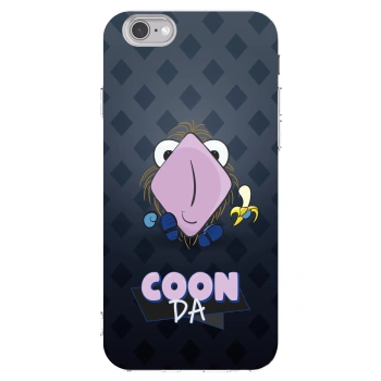 Picasee silikonový průhledný obal pro Apple iPhone 6/6S - COONDA chlupatka - tmavá