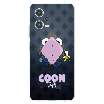 Picasee silikonový průhledný obal pro Xiaomi Redmi Note 12 5G - COONDA chlupatka - tmavá