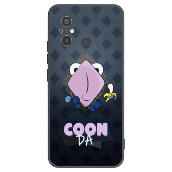 Picasee silikonový černý obal pro Xiaomi Redmi 12C - COONDA chlupatka - tmavá