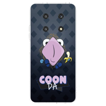 Picasee silikonový průhledný obal pro Honor Magic4 Lite 5G - COONDA chlupatka - tmavá