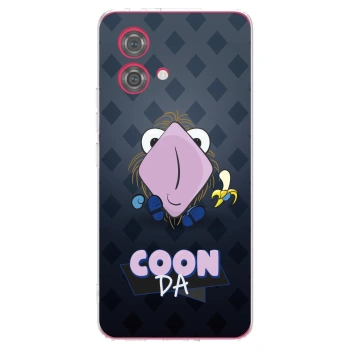 Picasee silikonový průhledný obal pro Motorola Moto G84 5G - COONDA chlupatka - tmavá