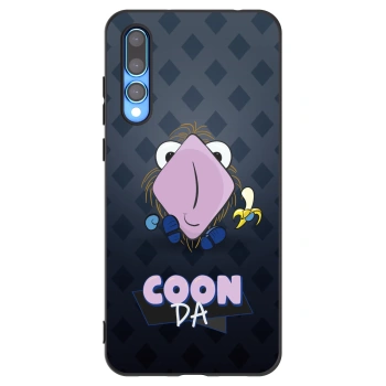 Picasee silikonový černý obal pro Huawei P20 Pro - COONDA chlupatka - tmavá