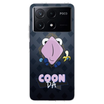 Picasee silikonový průhledný obal pro Xiaomi Poco X6 Pro - COONDA chlupatka - tmavá