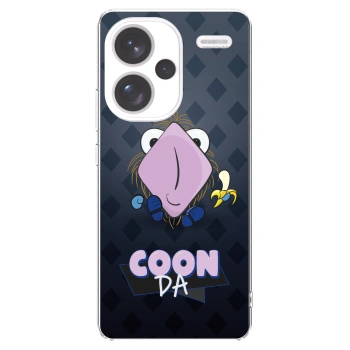 Picasee silikonový průhledný obal pro Xiaomi Redmi Note 13 Pro+ 5G - COONDA chlupatka - tmavá