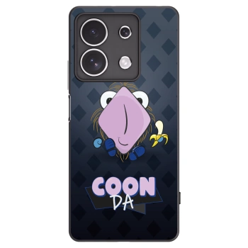 Picasee silikonový černý obal pro Xiaomi Redmi Note 13 4G - COONDA chlupatka - tmavá