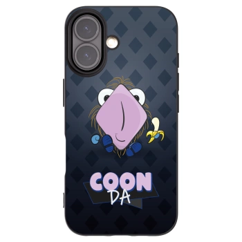 Picasee silikonový černý obal pro Apple iPhone 16 - COONDA chlupatka - tmavá