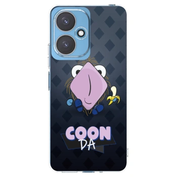 Picasee silikonový průhledný obal pro Xiaomi Redmi 13C 5G - COONDA chlupatka - tmavá