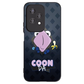 Picasee silikonový černý obal pro Honor 200 Lite - COONDA chlupatka - tmavá