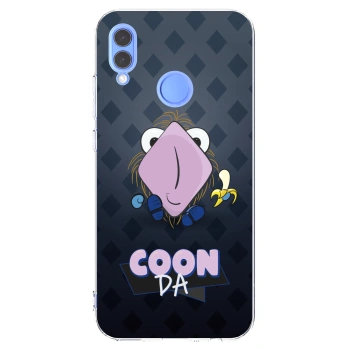 Picasee silikonový průhledný obal pro Honor 10 Lite - COONDA chlupatka - tmavá