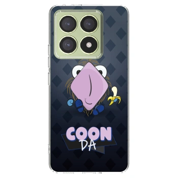 Picasee silikonový průhledný obal pro Xiaomi 14T - COONDA chlupatka - tmavá