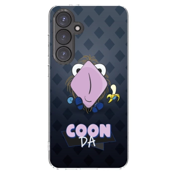 Picasee silikonový průhledný obal pro Samsung Galaxy S24 FE S721B - COONDA chlupatka - tmavá