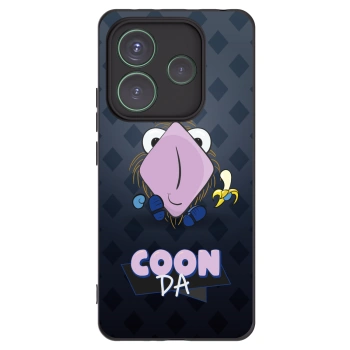 Picasee silikonový černý obal pro Xiaomi Redmi Note 14 5G - COONDA chlupatka - tmavá