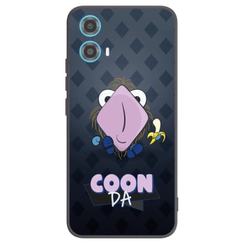 Picasee silikonový černý obal pro Motorola Moto G34 5G - COONDA chlupatka - tmavá