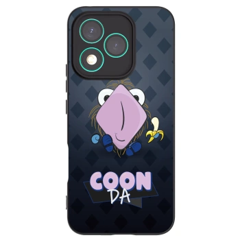 Picasee silikonový černý obal pro Honor 400 Lite 5G - COONDA chlupatka - tmavá