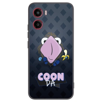 Picasee silikonový černý obal pro Motorola Moto G05 - COONDA chlupatka - tmavá
