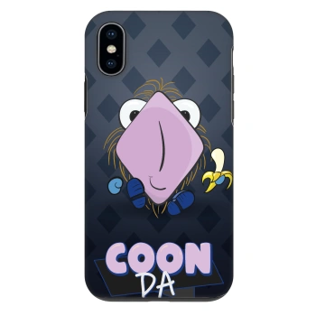 Obal pro Apple iPhone X/XS - COONDA chlupatka - tmavá