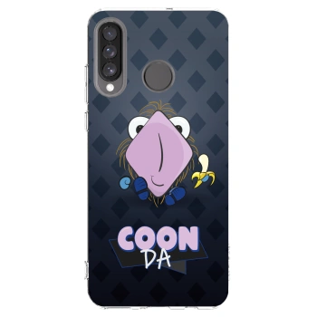 Picasee silikonový průhledný obal pro Huawei P30 Lite - COONDA chlupatka - tmavá