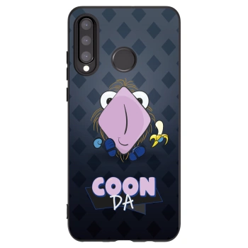 Picasee silikonový černý obal pro Huawei P30 Lite - COONDA chlupatka - tmavá