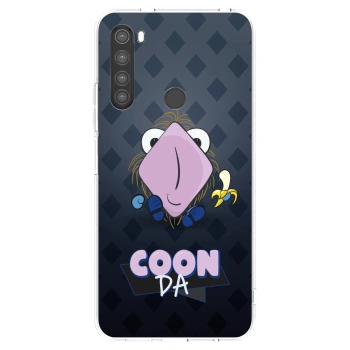 Picasee silikonový průhledný obal pro Xiaomi Redmi Note 8 - COONDA chlupatka - tmavá