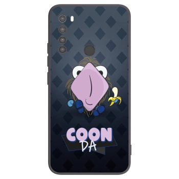 Picasee silikonový černý obal pro Xiaomi Redmi Note 8 - COONDA chlupatka - tmavá