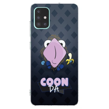 Picasee silikonový průhledný obal pro Samsung Galaxy A51 A515F - COONDA chlupatka - tmavá