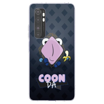 Picasee silikonový průhledný obal pro Xiaomi Mi Note 10 Lite - COONDA chlupatka - tmavá