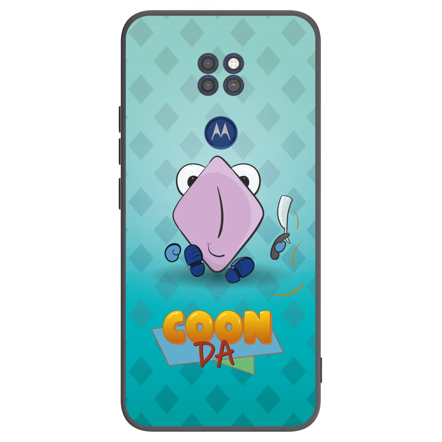 Picasee silikonový černý obal pro Motorola Moto G9 Play - COONDA holátko - světlá