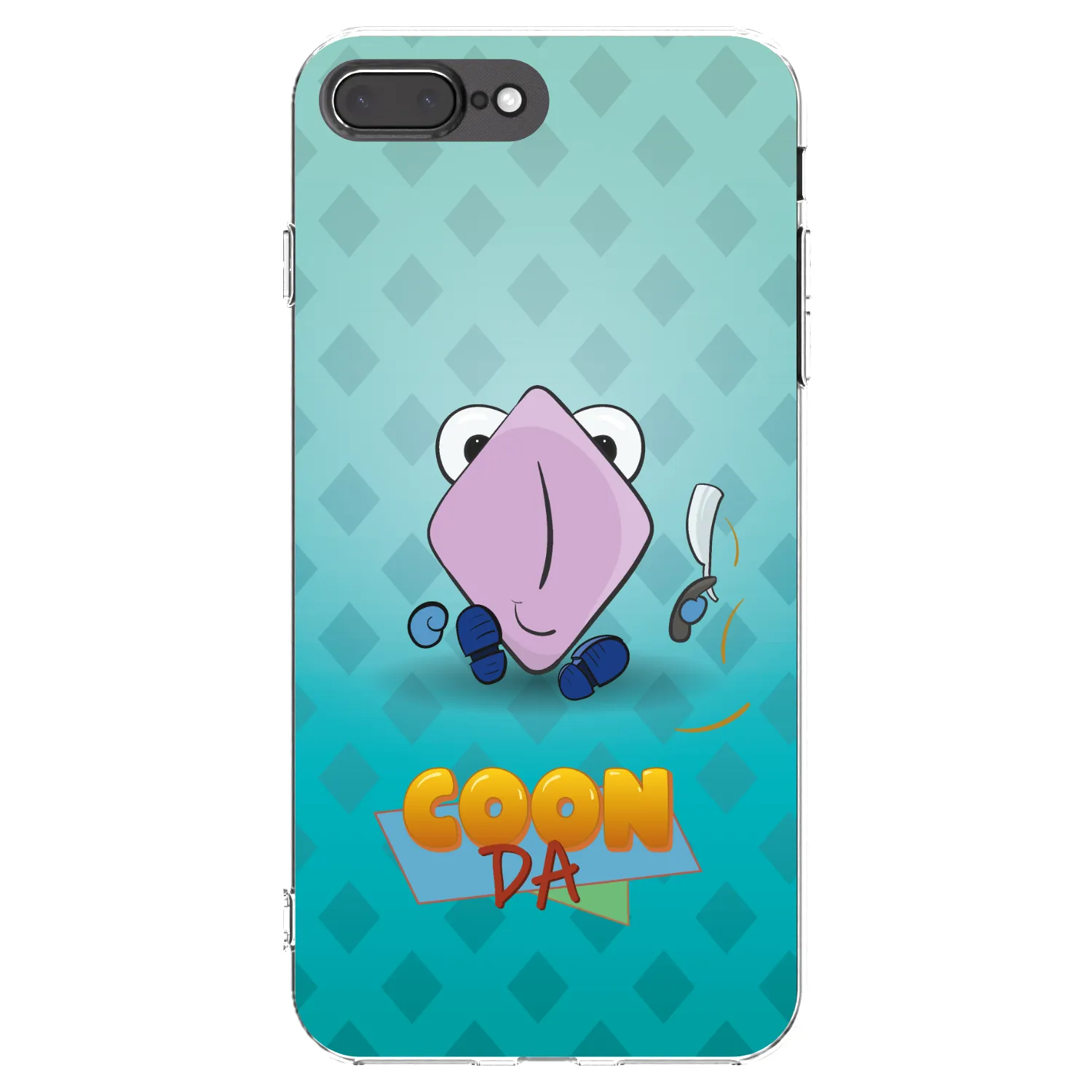 Picasee silikonový průhledný obal pro Apple iPhone 7 Plus - COONDA holátko - světlá