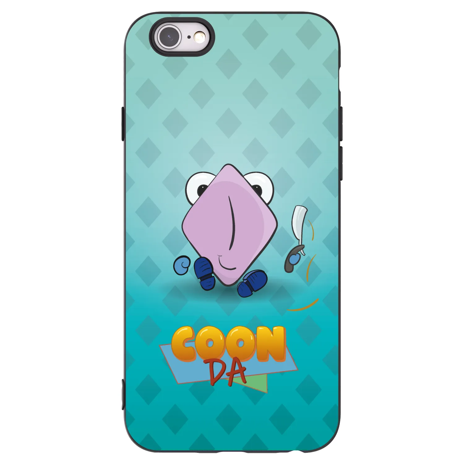 Picasee silikonový černý obal pro Apple iPhone 6/6S - COONDA holátko - světlá