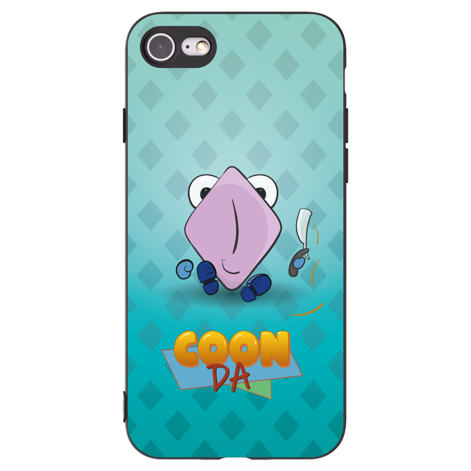 Picasee silikonový černý obal pro Apple iPhone 7 - COONDA holátko - světlá