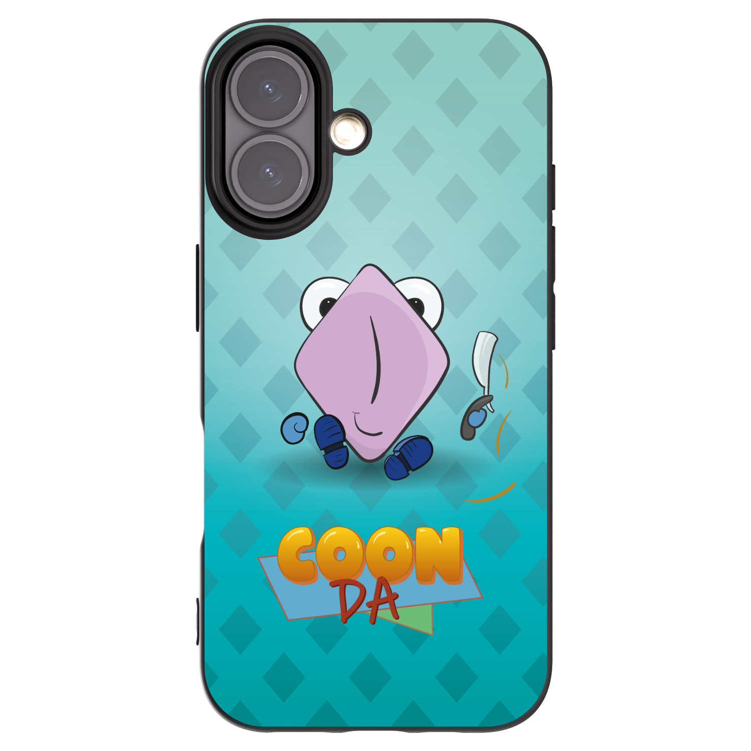 Picasee silikonový černý obal pro Apple iPhone 16 - COONDA holátko - světlá