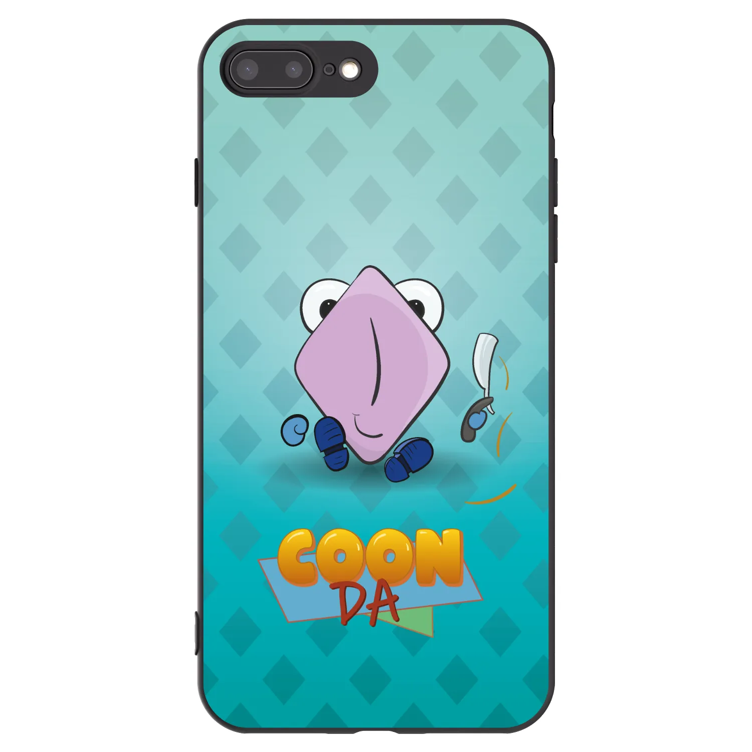 Picasee silikonový černý obal pro Apple iPhone 7 Plus - COONDA holátko - světlá