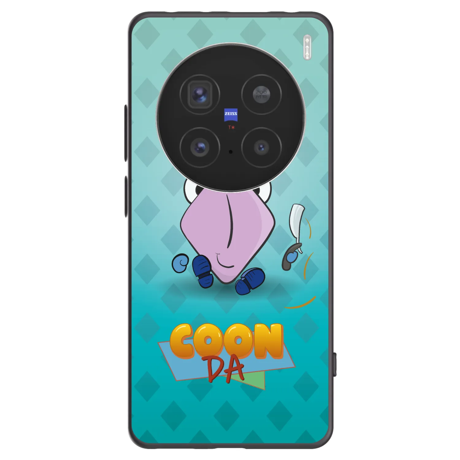 Picasee silikonový černý obal pro Vivo X200 Pro - COONDA holátko - světlá