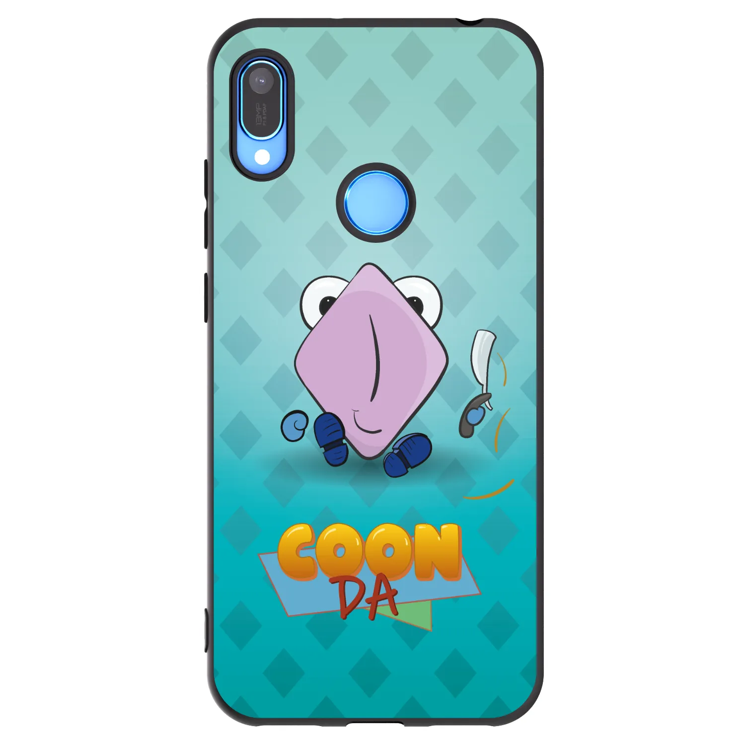 Picasee silikonový černý obal pro Huawei Y6 2019 - COONDA holátko - světlá