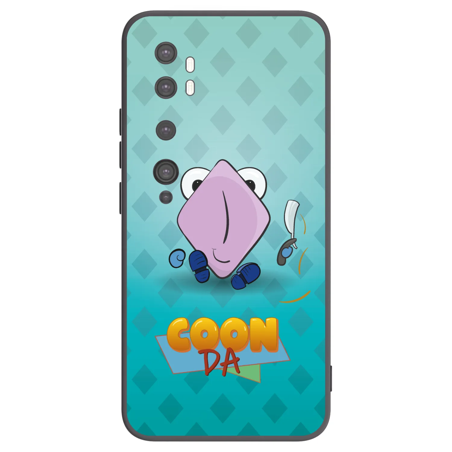 Picasee silikonový černý obal pro Xiaomi Mi Note 10 (Pro) - COONDA holátko - světlá